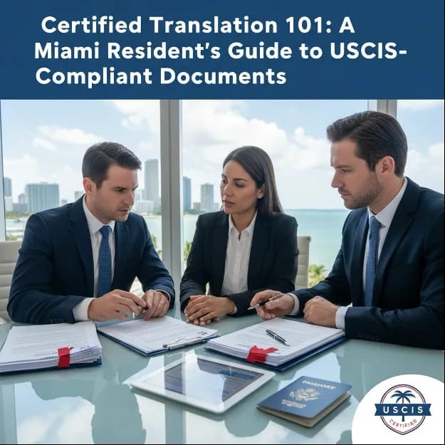 Certified Translation 101: A Miami Resident’s Guide to USCIS-Compliant Documents