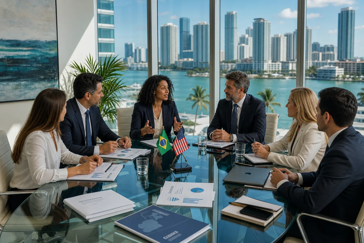 Portuguese translation services Miami - ITU Translation Services international business meeting